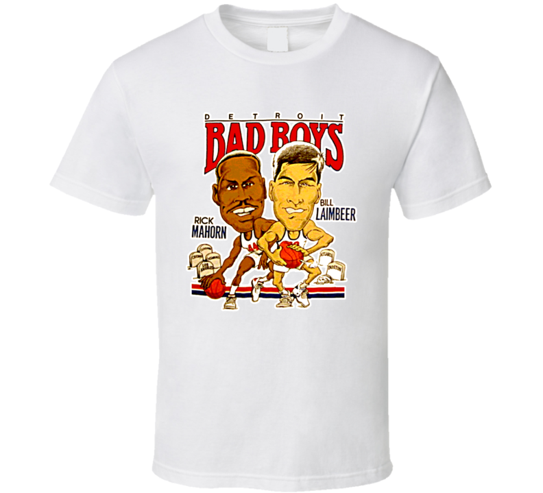 Bill Laimbeer Retro Basketball Caricature T Shirt Bill Laimbeer Retro Basketball Caricature T Shirt