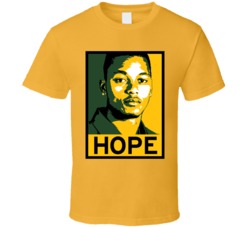 Brett Hundley Hope Poster Parody Green Bay Football Draft 2015 Sports T Shirt 12392366