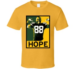 Ty Montgomery Hope Poster Parody Green Bay Football Draft 2015 Sports T Shirt 12392942