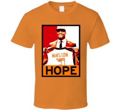 Jameis Winston Hope Poster Parody Tampa Bay Football Draft 2015 Sports T Shirt 15212197