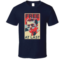 Tom Brady Free At Last Hope Poster Parody Funny New England Football T Shirt 15486051