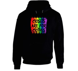 Closets Are For Clothes LGBT Power Rainbow Pride Hoodie 26121973