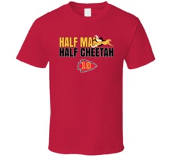 Tyreek Hill Half Man Half Cheetah Kansas City Football Sports T Shirt 26121974