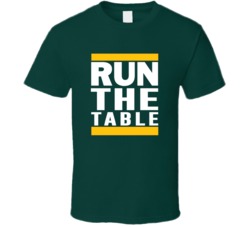 Run The Table Green Bay Aaron Rodgers Football Sports T Shirt 26121979