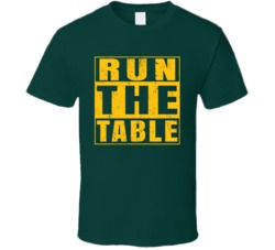 Run The Table Straight Outta Parody Green Bay Aaron Rodgers Football Sports T Shirt 26121982