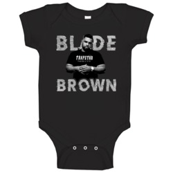 Blade Brown London England Top Rapper Music Fan Bad Boy T Shirt_classic_black_music Baby One Piece 38298805