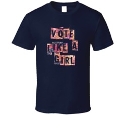 Vote Like A Girl Badass Feminist Floral Vintage Unisex T Shirt 38325068