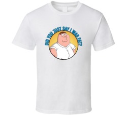 Did You Just Say I Was Fat Family Guy Peter Griffin Quote T Shirt 39280381