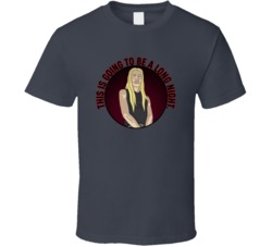 This Is Going To Be A Long Night Metalocalypse Skwisgaar Quote T Shirt 39280420