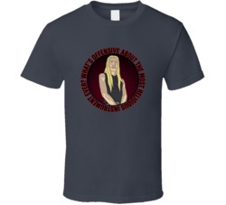 Whats Offensive About Religious Instrument Metalocalypse Skwisgaar Quote T Shirt 39280422