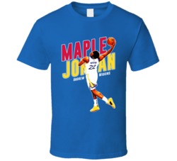 Maple Jordan Andrew Wiggins Canadian Golden State Basketball T Shirt 39280625