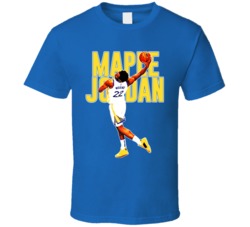 Maple Jordan Andrew Wiggins Golden State Basketball T Shirt 39280626
