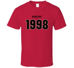 Arizona's Finest Est 1998 Baseball Fan T Shirt 39283651