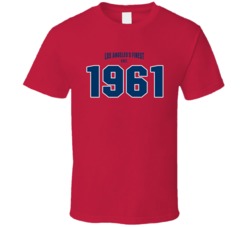 Los Angeles's Finest Est 1961 Los Angeles A Baseball Fan T Shirt 39283656