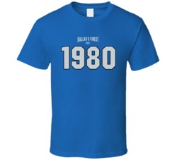 Dallas's Finest Est 1980 Basketball Fan T Shirt 39285012