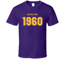 Los Angeles's Finest Est 1960 Los Angeles L Basketball Fan T Shirt 39285025