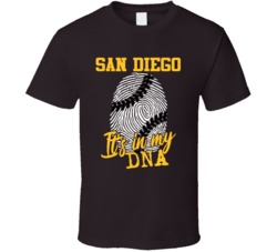 It's In My Dna San Diego Baseball Fingerprint T Shirt 39293786