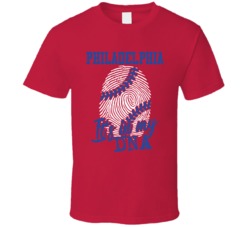 It's In My Dna Philadelphia Baseball Fingerprint T Shirt 39293788