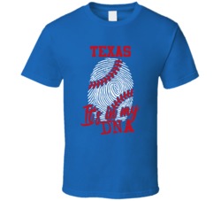 It's In My Dna Texas Baseball Fingerprint T Shirt 39293792