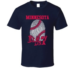 It's In My Dna Minnesota Baseball Fingerprint T Shirt 39293793