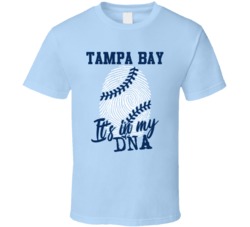 It's In My Dna Tampa Bay Baseball Fingerprint T Shirt 39293794