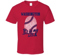 It's In My Dna Washington Baseball Fingerprint T Shirt 39293795