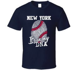 It's In My Dna New York Y Baseball Fingerprint T Shirt 39293798