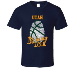 It's In My Dna Utah Basketball Fingerprint T Shirt 39296037