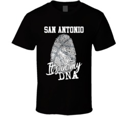 It's In My Dna San Antonio Basketball Fingerprint T Shirt 39296038