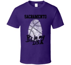 It's In My Dna Sacramento Basketball Fingerprint T Shirt 39296042