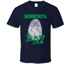 It's In My Dna Minnesota Basketball Fingerprint T Shirt 39296046