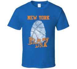 It's In My Dna New York Basketball Fingerprint T Shirt 39296048