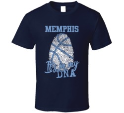 It's In My Dna Memphis Basketball Fingerprint T Shirt 39296049