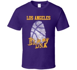 It's In My Dna Los Angeles L Basketball Fingerprint T Shirt 39296050