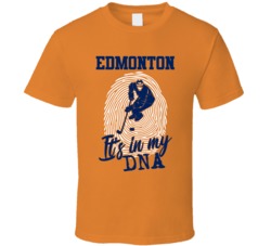 It's In My Dna Edmonton Hockey Fingerprint T Shirt 39296314