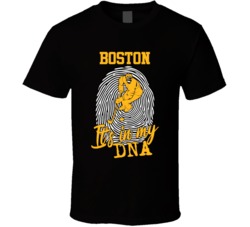 It's In My Dna Boston Hockey Fingerprint T Shirt 39296318