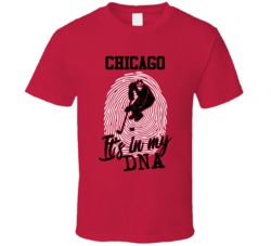 It's In My Dna Chicago Hockey Fingerprint T Shirt 39296325