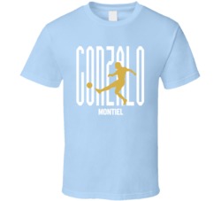 Gonzalo Montiel Argentina World Cup 2022 T Shirt 39330048