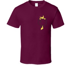 Cute Peekaboo Pikachu Pocket Pokemon Fan T Shirt 5455675