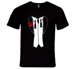 Tuxedo Groom Buck And Doe Stag Classy Party T-Shirt 5578123