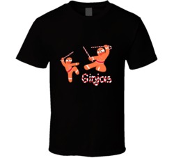 Christmas Party Gingerbread Ninja Funny T-Shirt 5867724