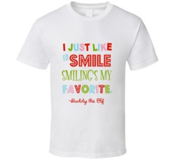 Buddy The Elf Smiling Is My Favorite Christmas Party T-Shirt 5868916