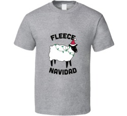Fleece Navidad Sheep Humor Christmas Party T-Shirt 5868958