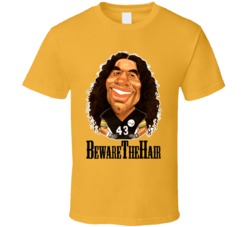 Troy Polamalu Cartoon Pittsburgh Football T Shirt 80655