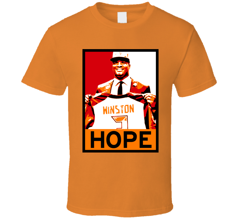 Jameis Winston Hope Poster Parody Tampa Bay Football Draft 2015 Sports T Shirt