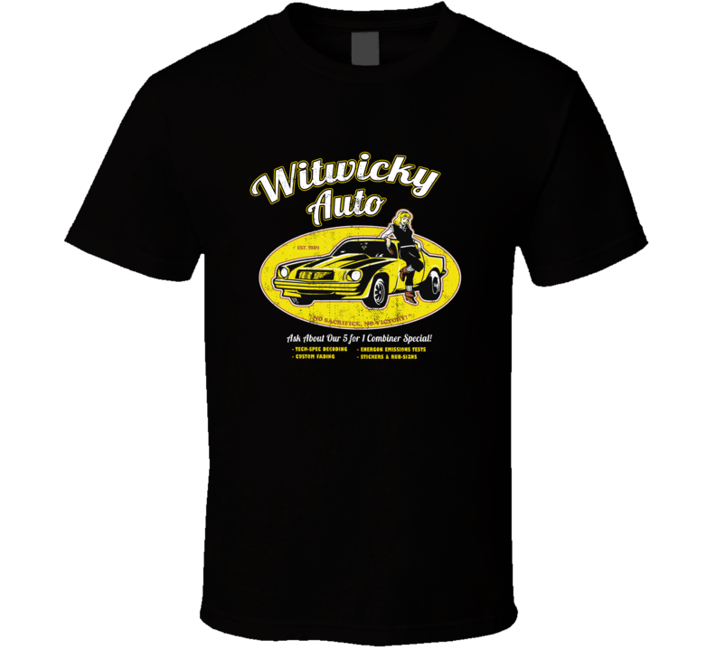 Witwicky Auto Transformers T Shirt Witwicky Auto Transformers T Shirt