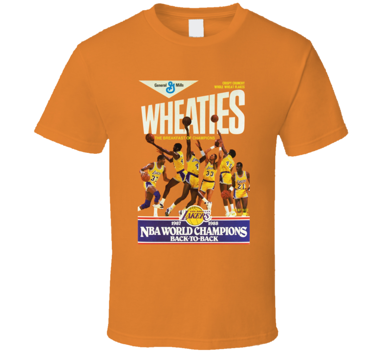 Wheaties Showtime La Basketball T Shirt Wheaties Showtime La Basketball T Shirt