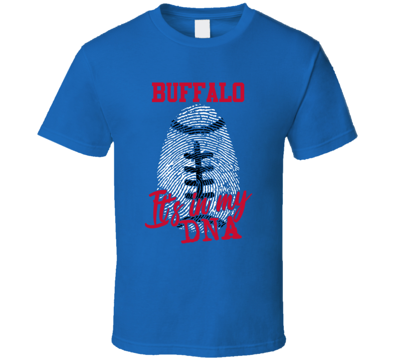 It's In My Dna Buffalo Football Fingerprint T Shirt