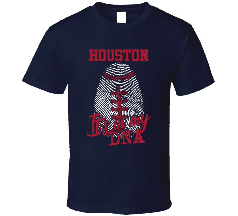 It's In My Dna Houston Football Fingerprint T Shirt It's In My Dna Houston Football Fingerprint T Shirt