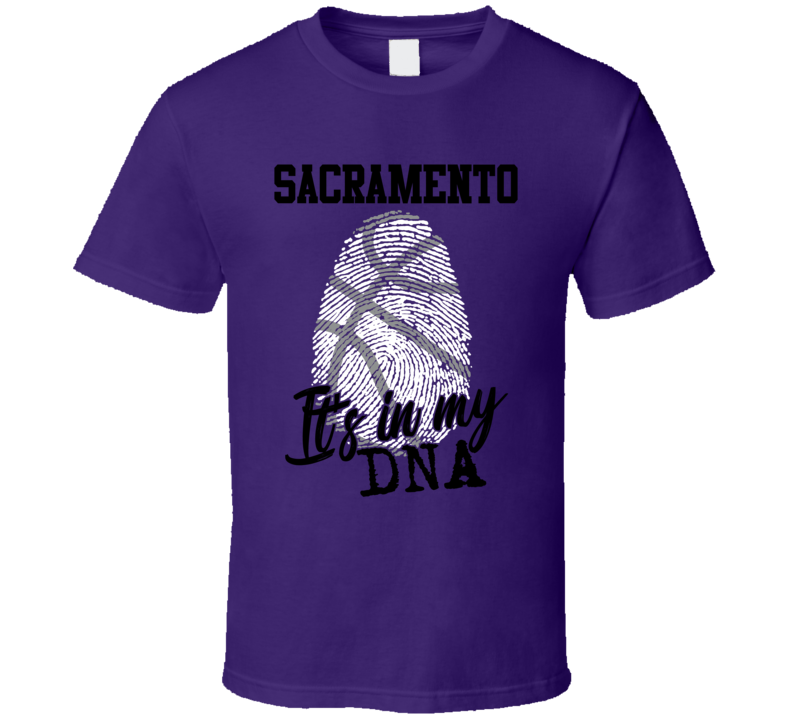 It's In My Dna Sacramento Basketball Fingerprint T Shirt It's In My Dna Sacramento Basketball Fingerprint T Shirt